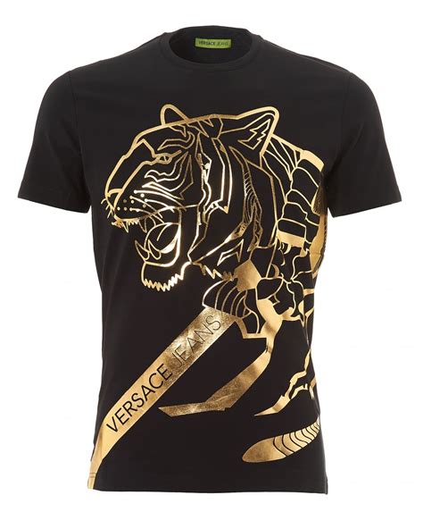 versace gold foil t shirt|versace men's t shirts.